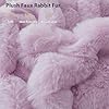 LIFEREVO Fluffy Faux Rabbit Fur Body Pillow Cover, Cozy Light Purple Bubble Shaggy Plush Bed Body Pillowcase with Zipper, Long 20"x54" Fuzzy Furry Pillow Case for Bedroom Home Decoration, Lavender #3