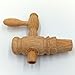 Handmade Oak Barrel Spigot | Vintage Wooden Tap for Whiskey, Wine, Bourbon, Rum, Kombucha | Natural Cork Seal | 9cm Wooden Faucet for Barrels, Kegs, Casks