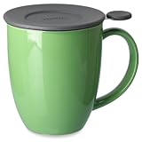 FORLIFE Uni Brew-in-Mug with Tea Infuser and Lid, 16-Ounce, Ivy