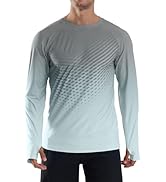 Men's Sun Protection UPF 50+ Shirts Long Sleeve Rash Guard Swim Shirt UV SPF Quick Dry Lightweigh...