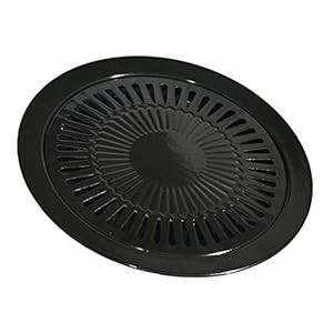 Ertex Grillopzetstuk voor draagbaar gasfornuis 32 cm BBQ grillplaat voor gasfornuis