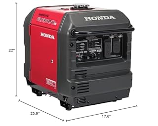 Honda Power Equipment EU3000IS 3000W 120V Portable Home Gas Power Generator