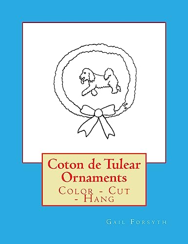 Coton de Tulear Ornaments: Color - Cut - Hang