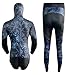 C-STREAM Men Spearfishing Wetsuit Neoprene 3mm 1.5mm Camouflage Diving Suit 2pcs Set for Freediving, Snorkeling,Scuba Dive (Camo Blue, Large, 1.5, 1.5, Millimeters)