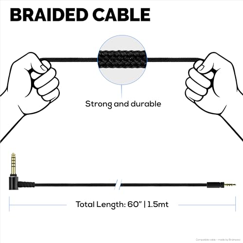 Cable de audio balanceado BRAINWAVZ 1.5 m para Sennheiser miniatura 4