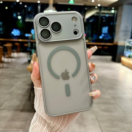 Coque antichoc iPhone 16 Plus mate grise pour éviter rayures et chutes