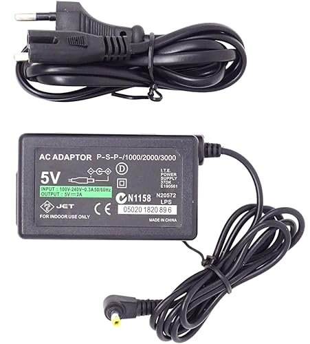 1X Ladekabel Kompatibel Mit Sony PSP 1000/2000/3000,Netzteil Ladegerät Kabel,Ladegerät Reise Charger