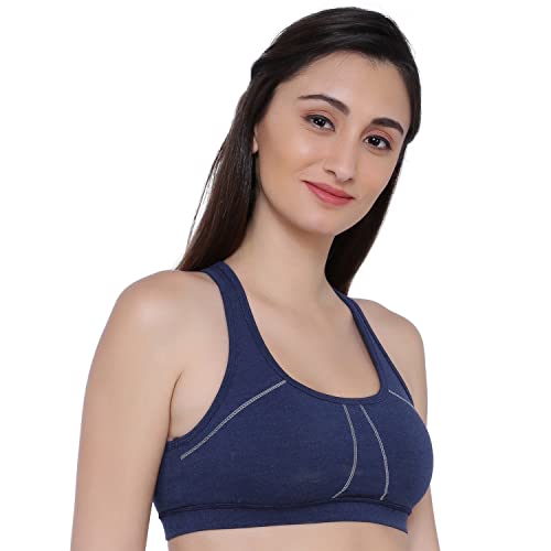 Image of Women's Cotton Blend Non-Wired Sports Bra