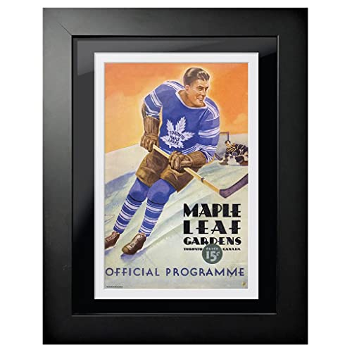Sports Decor Mustang Products HHOF-PF1216-TOR-PC-03 Toronto Maple Leafs Program Cover - Maple Leaf Gardens Skate Away Goal