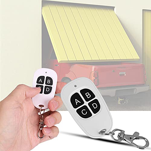 Garage Door Remote Switch,433MHz EV1527 Easy Control Waterproof 1~4 Channel Common Fixed and Learning Code RF Wireless Remote Control Transmitter for Door Curtain Gate Barriers(4 B - Image 4