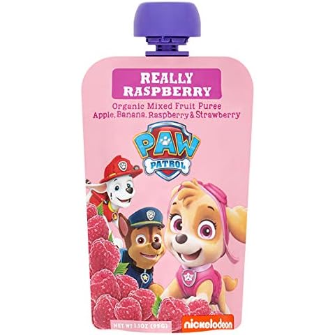 Paw Patrol Really Raspberry Organic Mixed Fruit Squeeze Pouch, 3.5 Ounce (Pack of 10) Cover