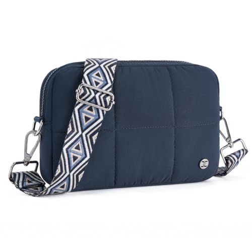 Image of Telena Crossbody Bags for Women Cross Body Purse with Guitar Strap | Lightweight Puffer Shoulder Bag for Travel