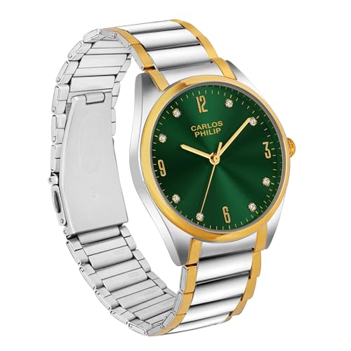 Image of Carlos Philip Axis Series Luxury Analog Watch for Men | Stainless Steel Strap | Japanese Miyota Movement | Stylish Water-Resistant Classic Timepiece