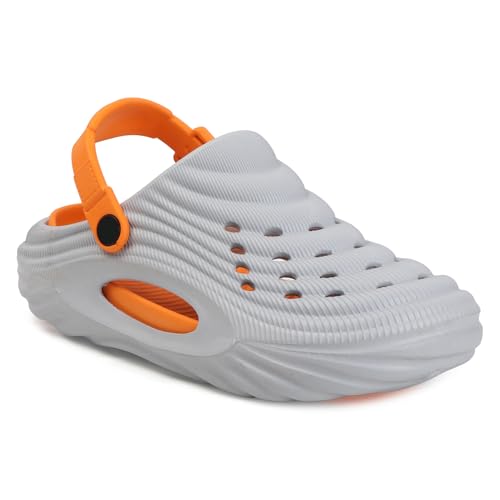 Image of Men's Lightweight EVA Clogs with Adjustable Back Strap | Breathable Anti-Skid Slip-On Sandals | Comfortable Casual Garden Beach Clogs for Indoor Outdoor
