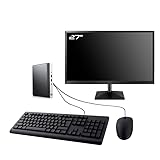 PC HP EliteDesk 800 G4 DM - Intel Core I5-8400T 1.7 Ghz (9 Mo) - 32 Go DDR4 - SSD 2 To - Sans lecteur optique - Cle USB Wifi - Windows 11 - Pack Clavier + Souris + Ecran 27
