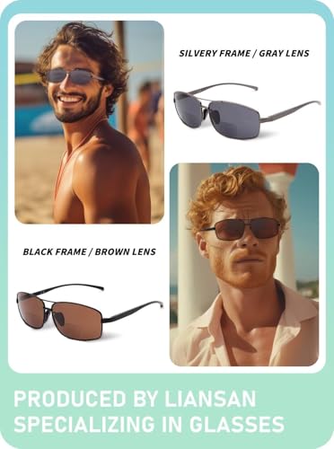Liansan LS8015BS-2P150 2Packs Premium Metal Bifocal Sunglasses thumb #1