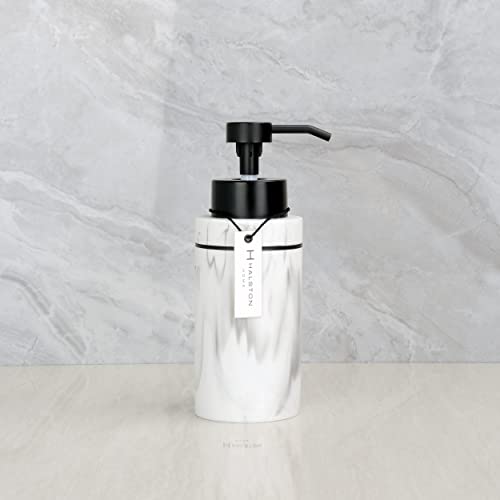 H Halston Modern Soap Dispenser With Rustproof Pump For Soap, Lotion, Dish Soap, Liquid Soap, Farmhouse Styles, For Kitchen Countertop, Bathroom, Home Decor (Marble Foaming) #TOP1