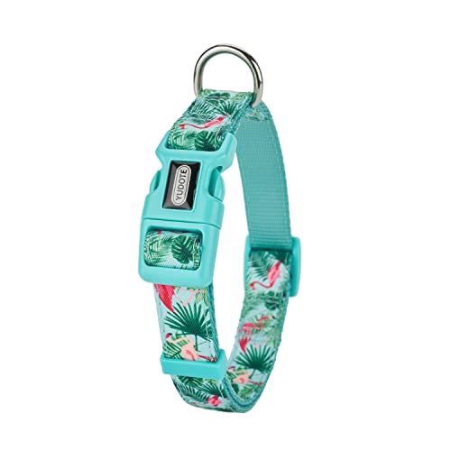 Ewinoom Martingale Collar For Dogs With Quick Release Snap Adjustable Floral No Pull Escape-Proof Dog Collars For Female Male Dogs, (L,Flamingo) #TOP3