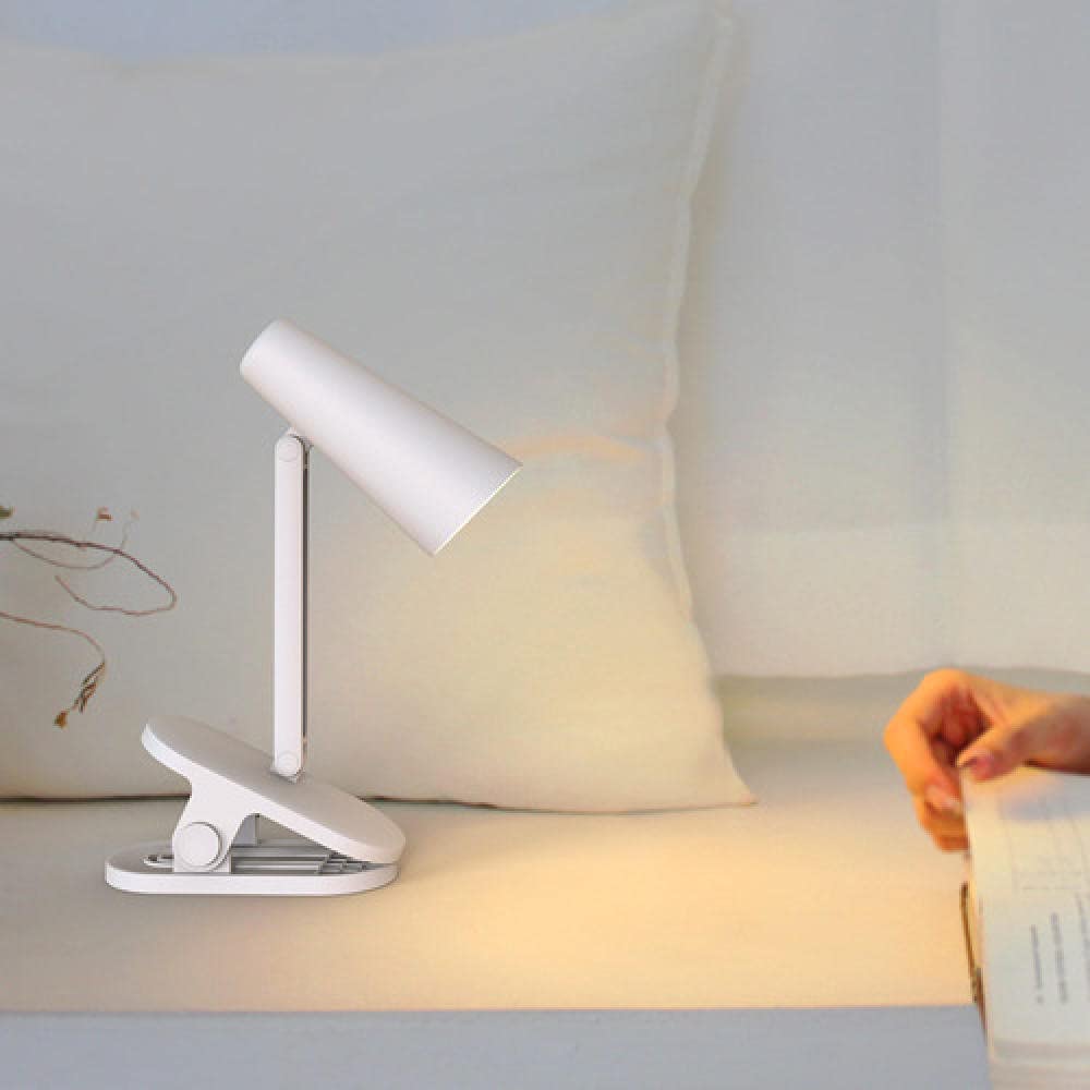 Luci A Clip Lampada Pinza Luce Da Lettura Luce Da Lettura Clip Bianco Piccolo Z Clip Lampada Da Scrivania Studente Protezione Per Gli Occhi Lettura Lampada Da Tavolo Ricaricabile Pieghevole Lampada Da
