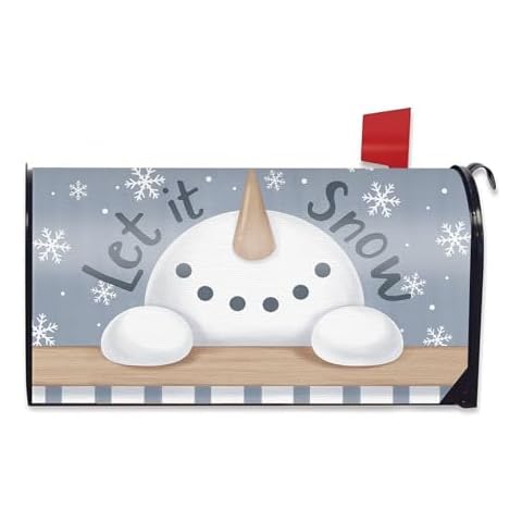 FBCOO Winter Snowman Mailbox Cover Cover