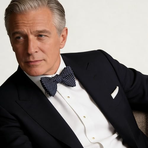 Image of 100% Silk Mens Bowtie Self Tie Bow Tie Bowtie Tuxedo Wedding Solid Color Formal Bow Ties for Man Many Colors