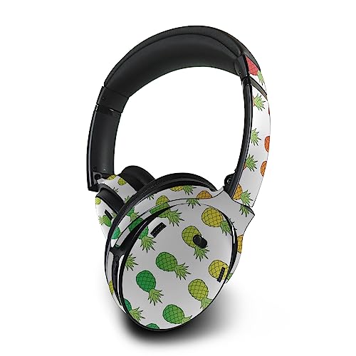 Image of MightySkins Skin Compatible with Bose QuietComfort 45 Headphones Rainbow Pineapples | Protective, Durable, and Unique Vinyl Decal wrap Cover | Easy to Apply | Made in The USA