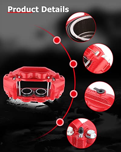 Image of cciyu 19-3274 19-3275 Front Left & Right Disc Brake Calipers Assembly For Toyota For Sequoia 2008-2015,For Toyota For Tundra 2007-2015