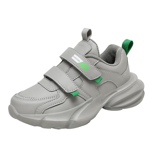 Boys Shoes Kids Running Lightweight Breathable Sport Sneakers (Toddle & Little Kid & Big Kids) Zapatos antideslizantes para niños, gris, 28 EU