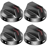AMI PARTS NE63T8111SS NE63T8311SS NE63BG8315SS Fit for Samsung Electric Stove Knob Replacement Knobs for -DG94-03500V DG94-03500W DG94-03500A/Z (4PCS Black)