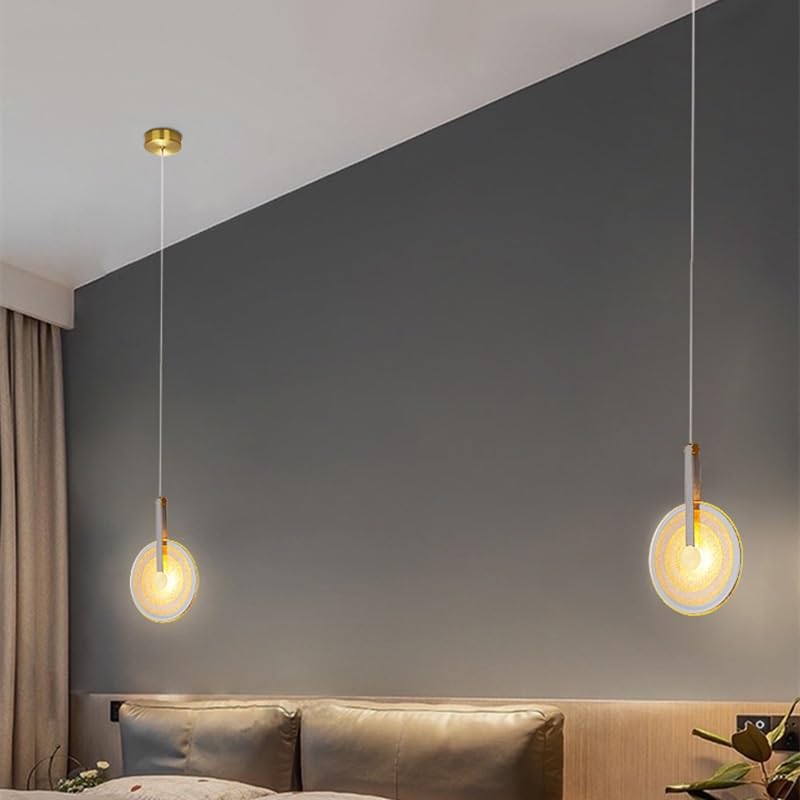 Lampes suspendues de style nordique pour salon sombre abat-jour en verre
