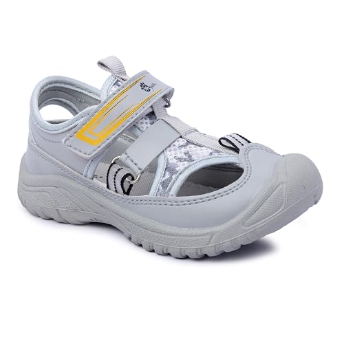 Image of Myau Ryan Girls' Sandals, Mesh Breathable Summer Sandal with Hook & Loop Strap