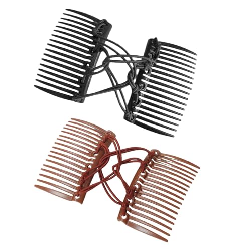 Set de 2 Peines de Plástico Elásticos para Cabello Grueso miniatura 1