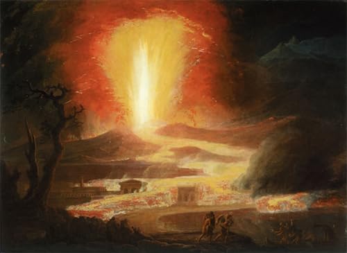 Lienzo cuadro pintura mural Etna Jacob More reproduccion artistica