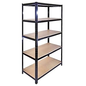 The Shopfitting Shop Heavy Duty 5 Tier Boltless Shelving Unit Greenhouse Garage Utility Home Storage Rack 1800x900x400