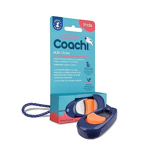 Coachi Multi-Clicker, accessorio per cani con tre livelli di volume, facile da premere, cinturino da polso regolabile, clicker per cani, adatto per addestrare anche cani e cuccioli sensibili.