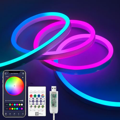 INextStation Tira LED de neón de 2m 5V