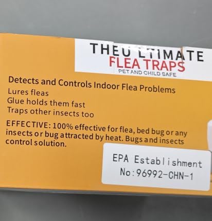 CXienAoy Sticky Flea Trap with Heat-Mimicking Technology