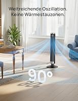 DREO Smart 102–114cm Turmventilator fürs Schlafzimmer, Höhenverstellbar, 8.4m/s, DC-Motor, 9 Stufen, 4 Modi, 90°-Oszillation, Standventilator, 20dB Leise, 12H Timer für Zuhause und Büro, Google/Alexa – Ansicht 7