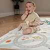 Nuby, Alfombra de Juegos Reversible, Ligera y Plegable, Fácil de Doblar, Guardar y Transportar, 200 x 150 x 1 cm, Juguete para Bebés de 1 Año en Adelante, calle #1