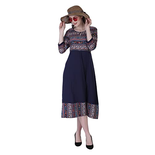 Image of OM SAI LATEST CREATION Women's Crepe Straight Printed Kurta