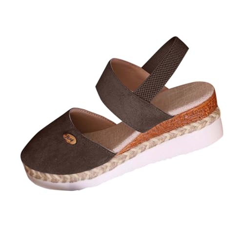 Sandales été femme bout rond ouvert en PU souple et léger
