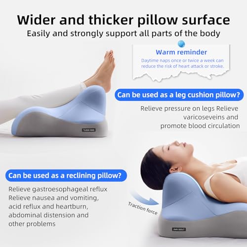 XIACHAN Bed Reading Pillow for Lying Down, Dual-Use Back Support Pillow for Sitting and Lying, Suitable for Reading, Leaning, and Back Support. alleviates Elbow, Neck, and Shoulder Pain. - image 4