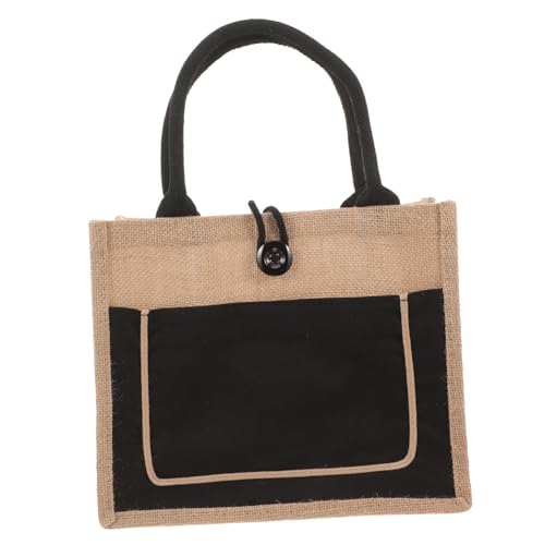 Bolsa de yute minkissy: arpillera reutilizable de gran capacidad para compra
