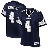 NFL PRO LINE Women's Dak Prescott Navy Dallas Cowboys Player Team Jersey