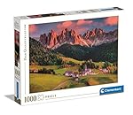 Clementoni - Puzzle Adulto 1000 Piezas Paisaje Dol...: 1000 piezas de la mejor calidad para poder crear láminas de colores vibrantes y diseños increíbles Animales, paisajes, ciudades, diseños vintage… ¡tú eliges qué quieres crear! Siempre sensibles a los problemas ecológicos, los puzzles Clementoni están...
