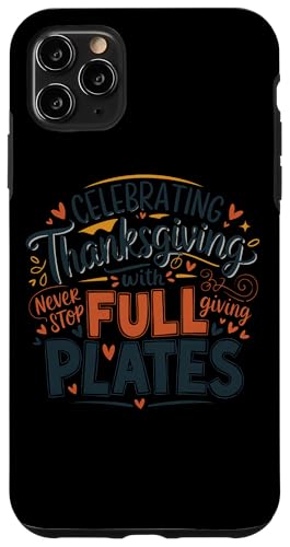 フルプレートで感謝祭を祝う スマホケース iPhone 11 Pro Max 用