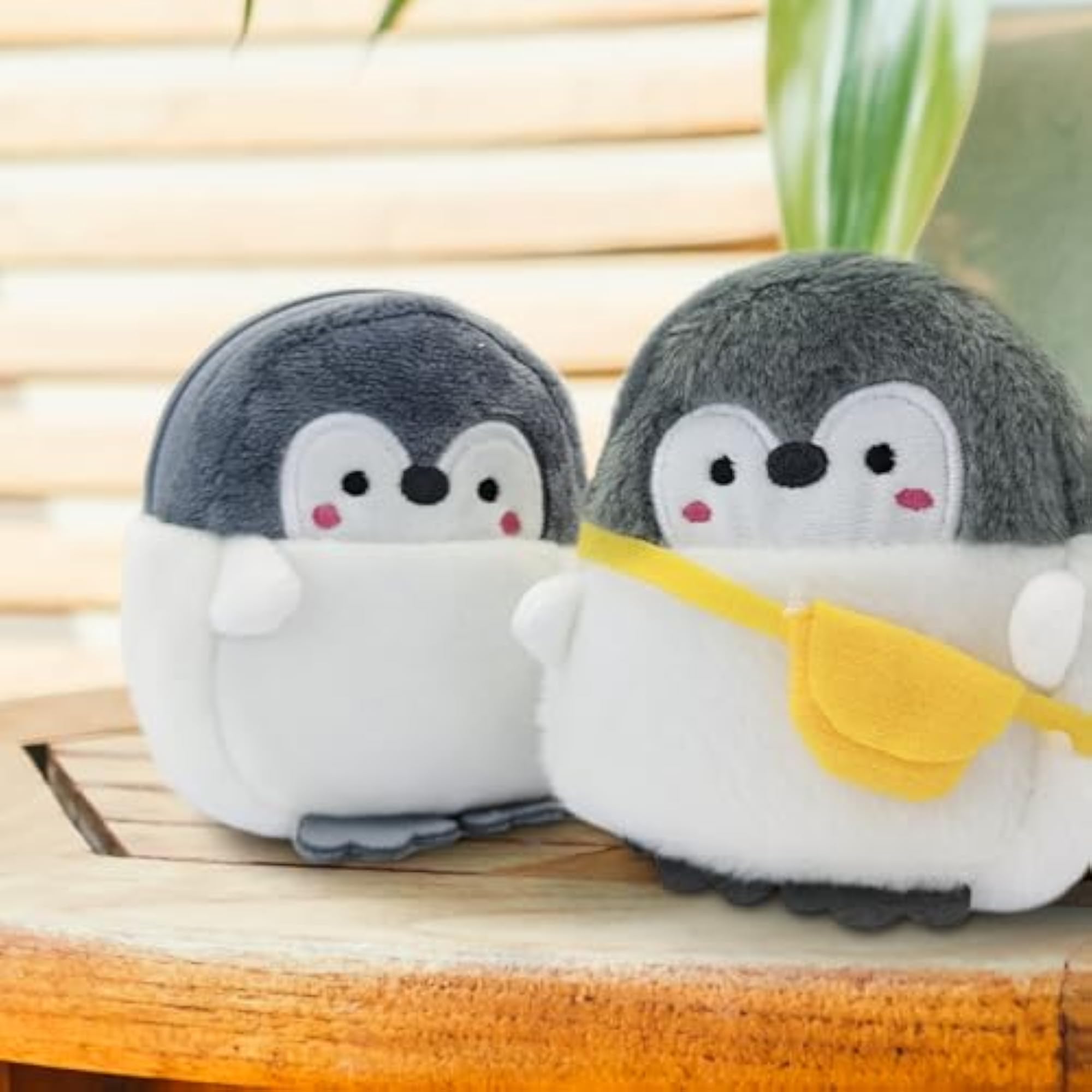 2PCS Plush Coin Pouch, Cute Penguin Change Purse