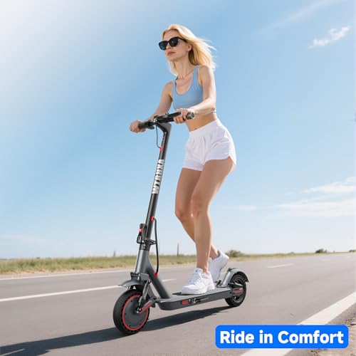WTRHXA Electric Scooter Adults with Dual Suspensions, 350W/500W Motor, 19/22 Mph Speed, 22-31 Miles Ranges, 8.5"/10" Solid Tire, Folding E-Scooter Adult by WTRHXA - Image 9