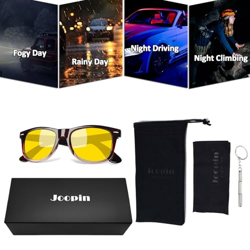Image of Joopin Square Sunglasses Polarized UV400 Designer Sun Glasses Men Women | Oversized, Plastic Frame, Retro, Vintage, Unisex, Trendy Shades for Driving, Party, Fishing, Business, Costume