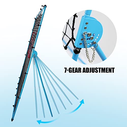 Vhelyom Pitch Back Ball Rebounder | Pitching And Throwing Practice Partner For Professional And Amateur Training | Adjustable Angle Pitch Back Trainer #TOP3